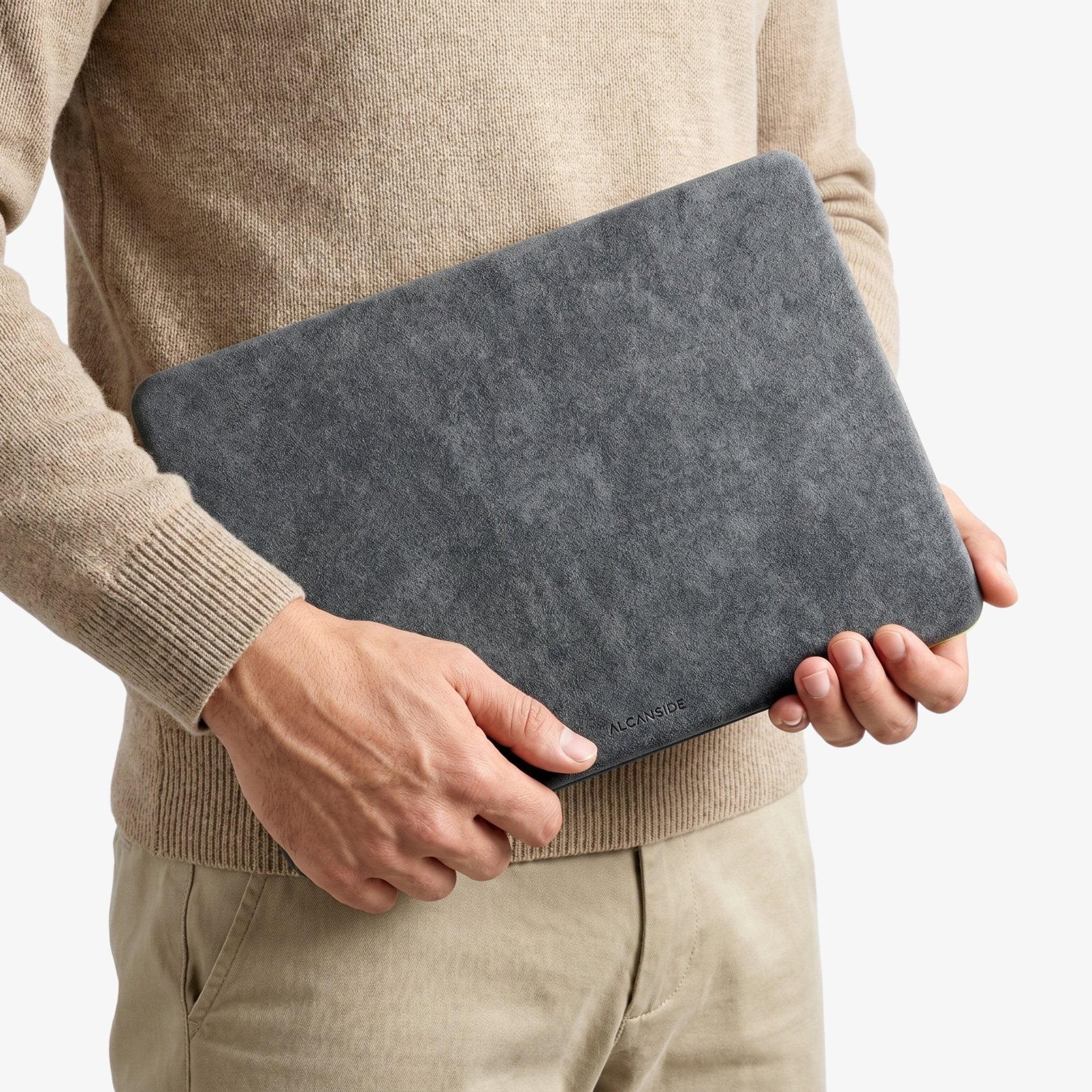 Alcantara MacBook Neo Cover – For 13 inch (2026) – Space Grey - Alcanside