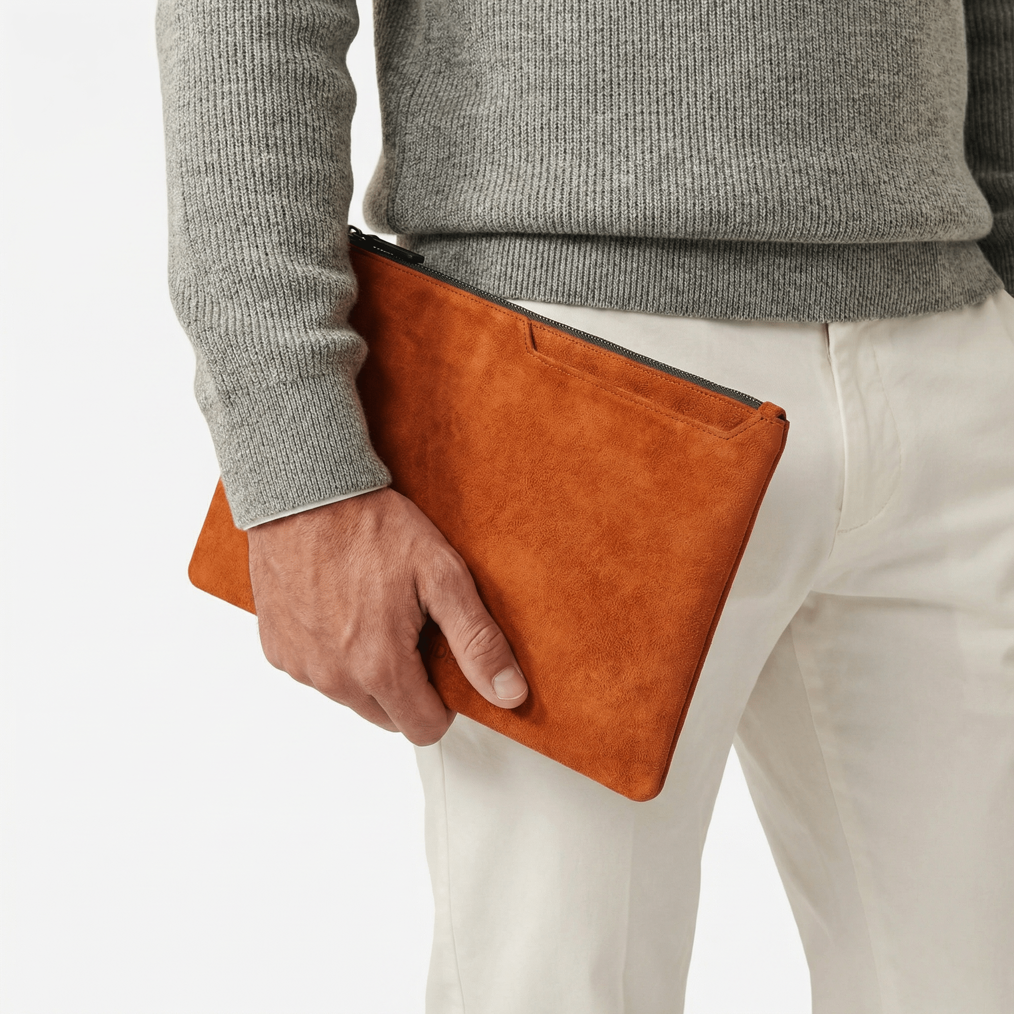 Alcantara Pouch - Orange - Alcanside