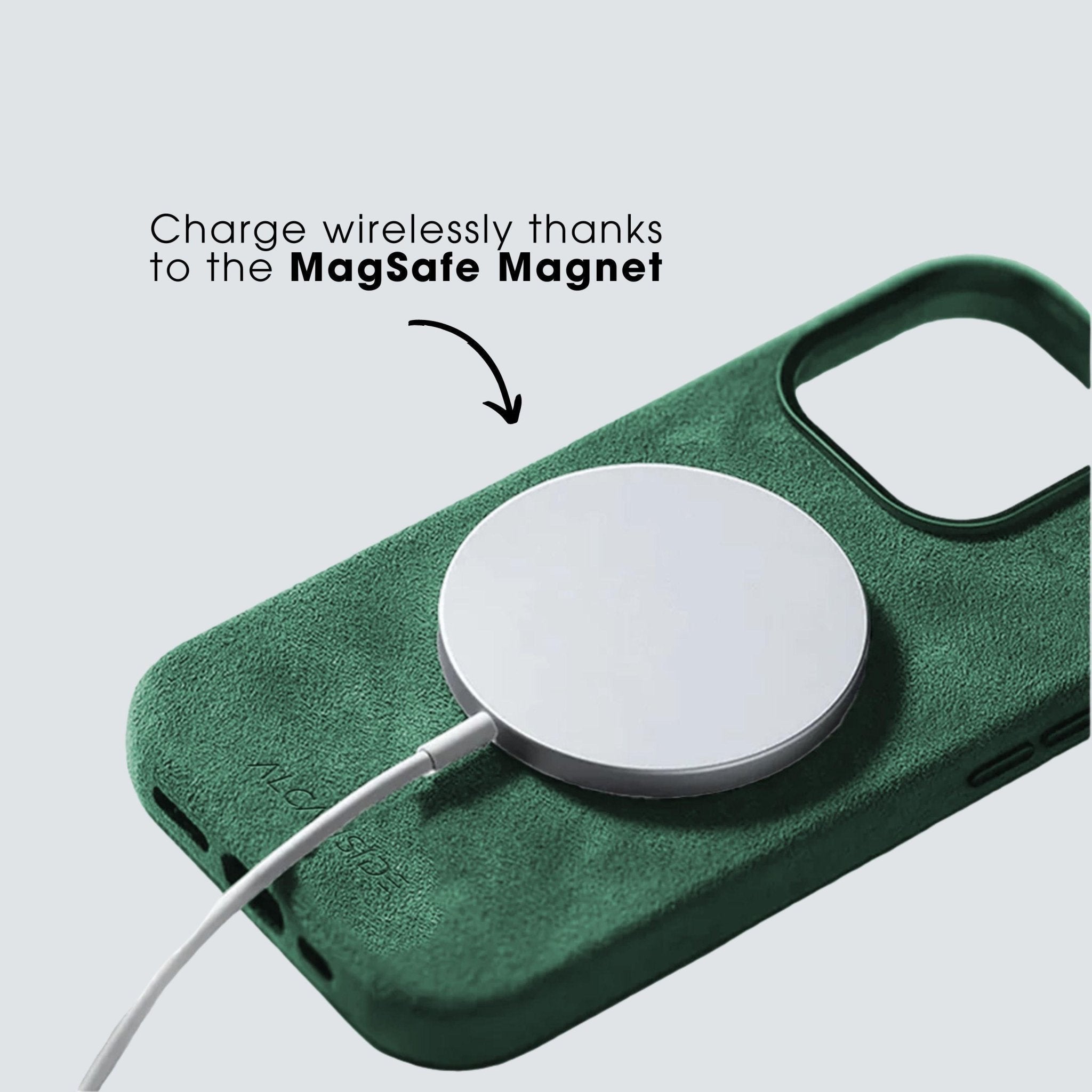 iPhone 15 Pro - Alcantara Case - Midnight Green - Alcanside