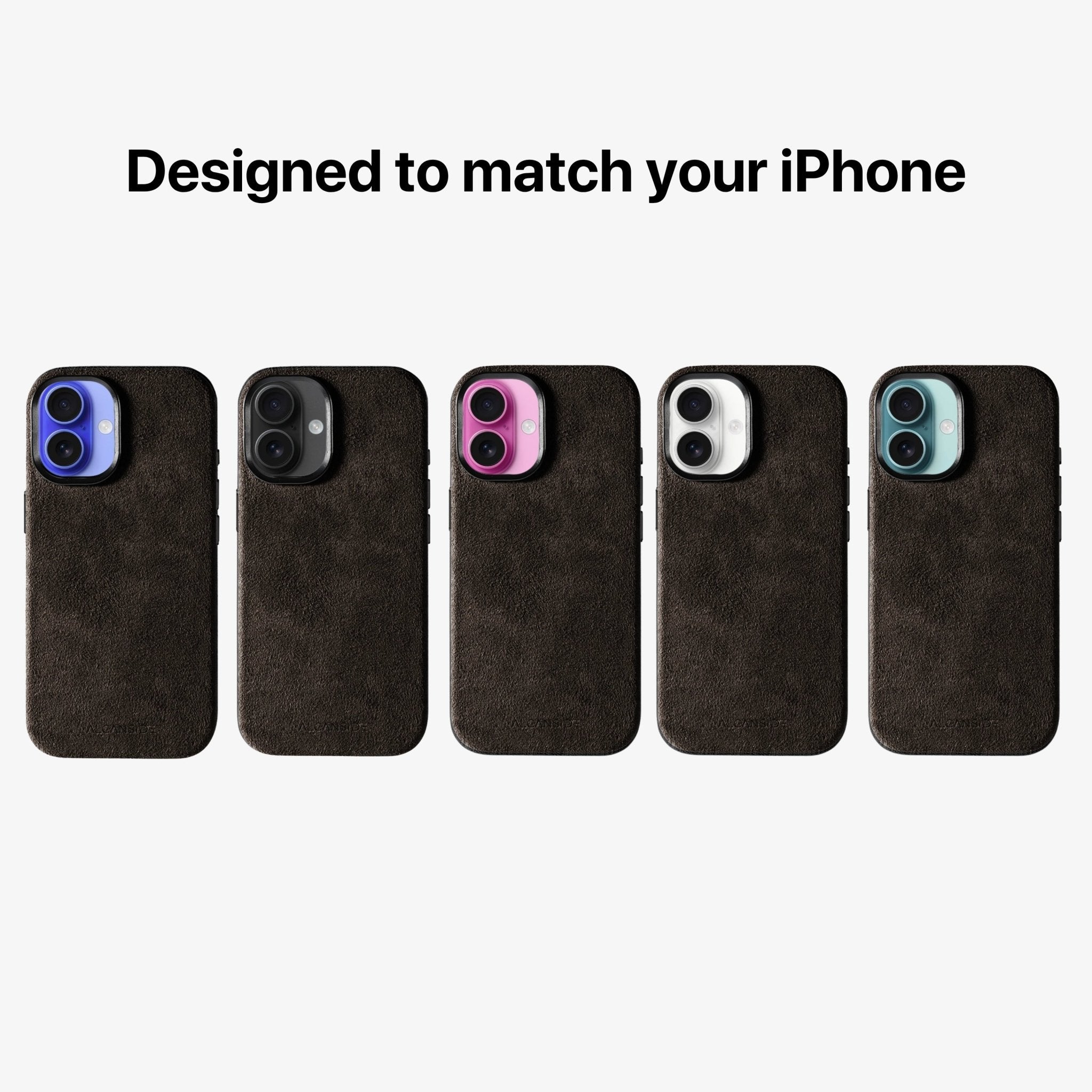 iPhone 16 - Alcantara Case - Chocolate Brown - Alcanside