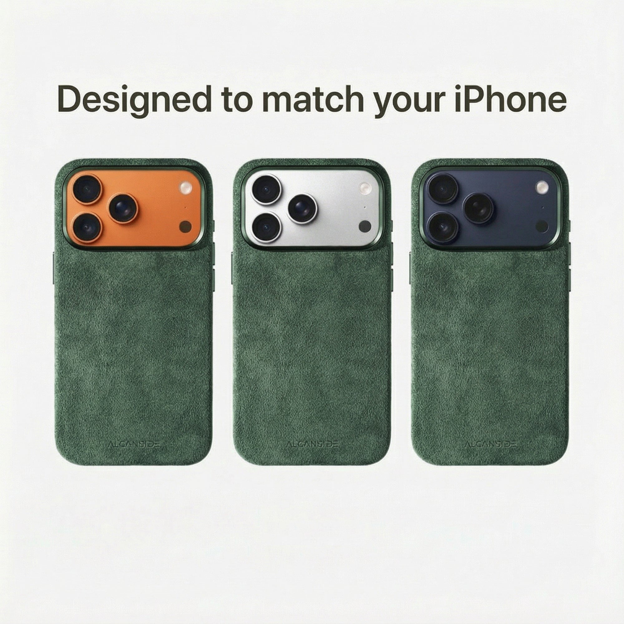 iPhone 17 Pro Max - Alcantara Case - Midnight Green - Alcanside