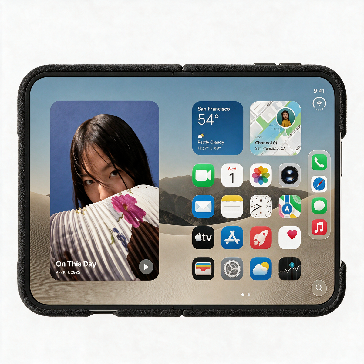 iPhone Duo - Alcantara Case - Deep Black - Alcanside