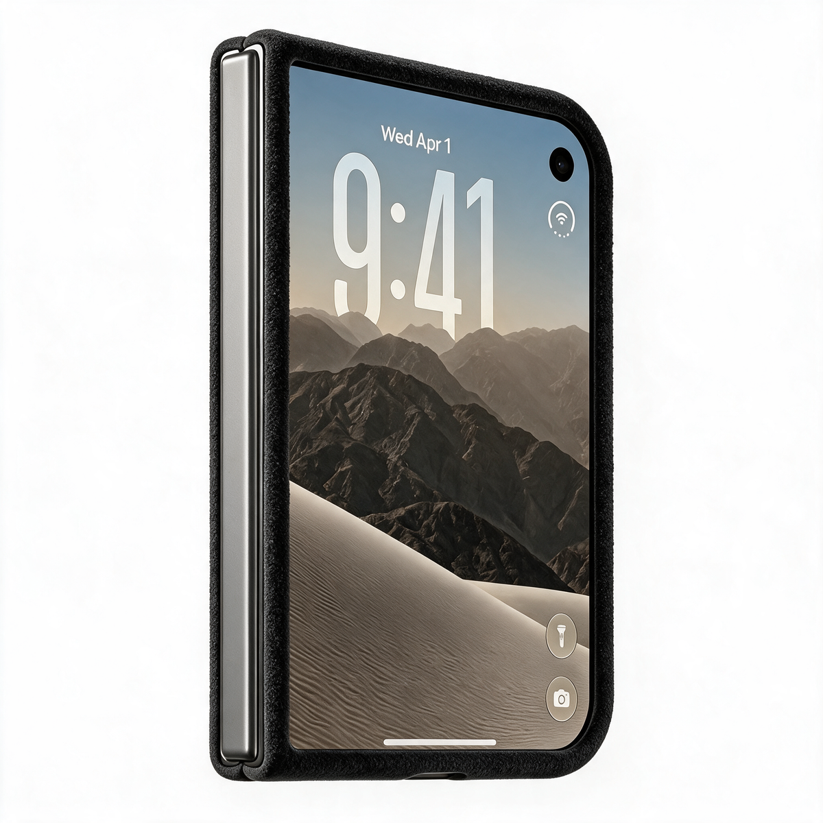 iPhone Duo - Alcantara Case - Deep Black - Alcanside