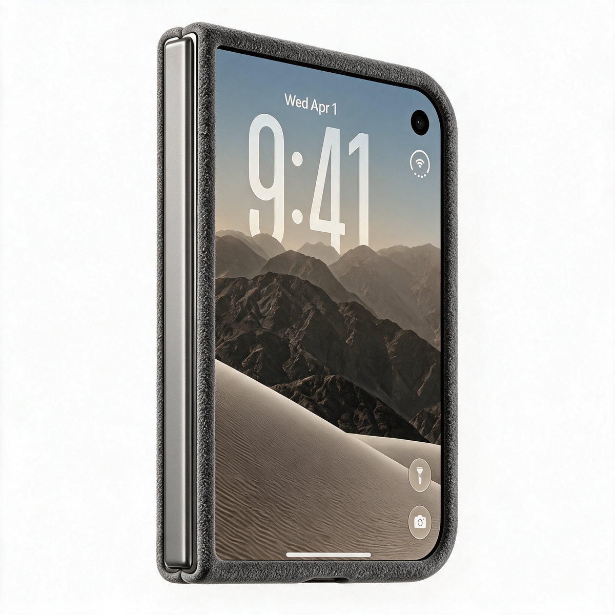 iPhone Duo - Alcantara Case - Nardo Gray - Alcanside