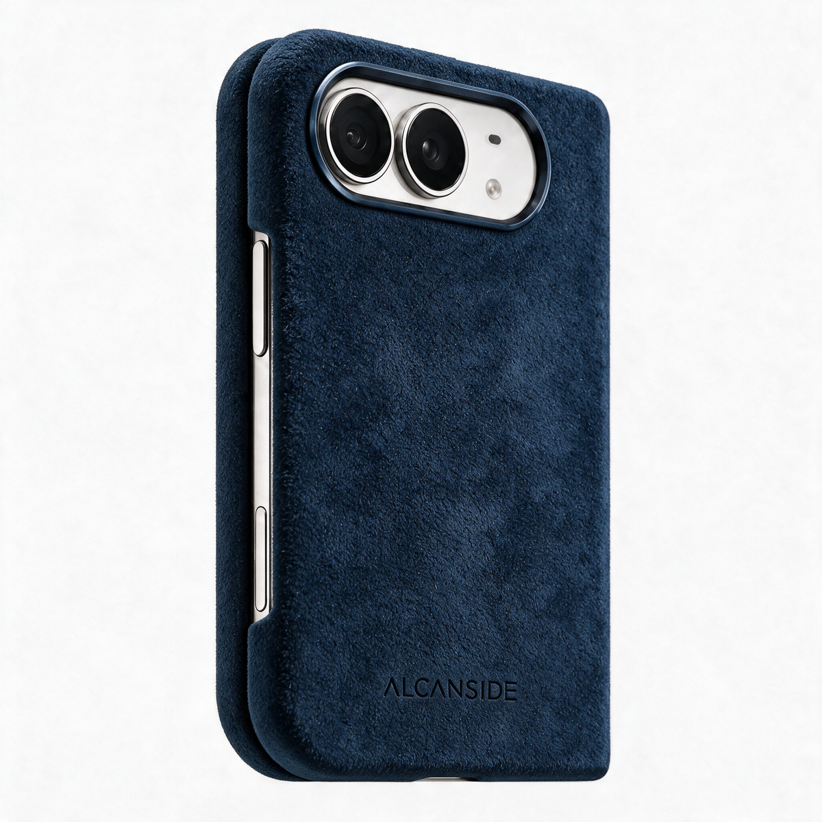 iPhone Duo - Alcantara Case - Navy Blue - Alcanside