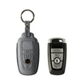 Alcantara Car Key Fob Cover for Ford  Model B - Space Grey