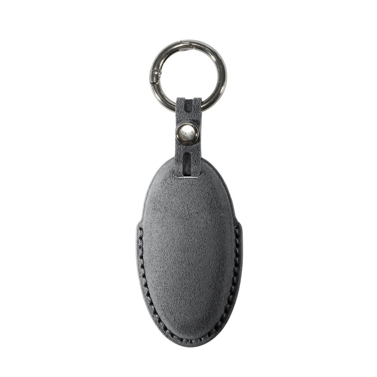 Alcantara Car Key Fob Cover for Nissan Model A - Space Grey