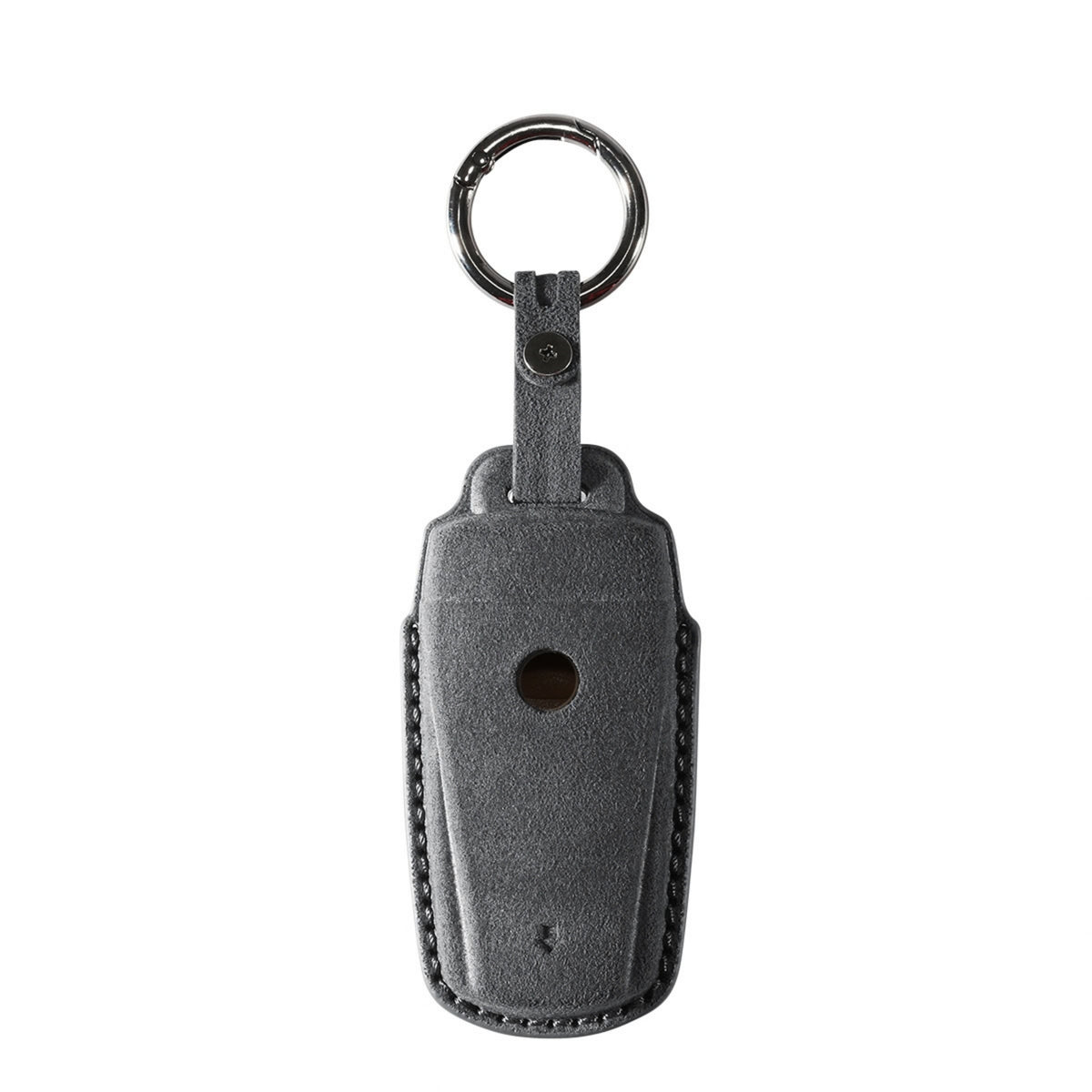 Alcantara Car Key Fob Cover for Volkswagen | Model J with Buckle - Space Grey 4