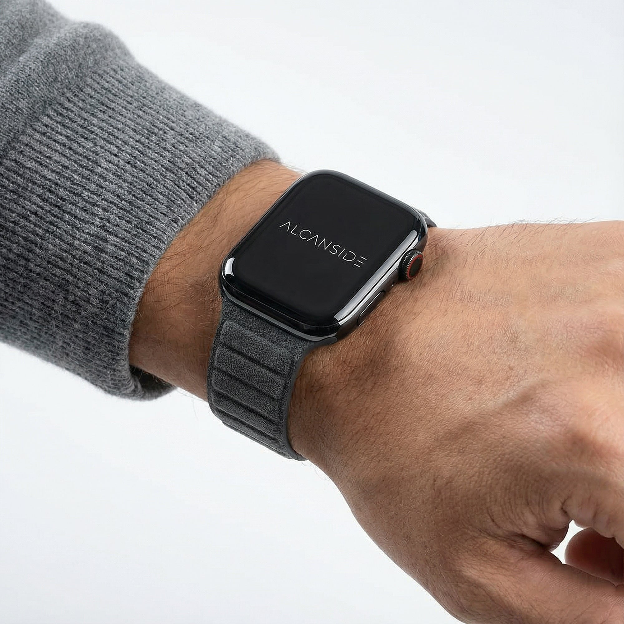 Alcantara Apple Watch Band - Space Grey - 38/40/41/42mm - Alcanside