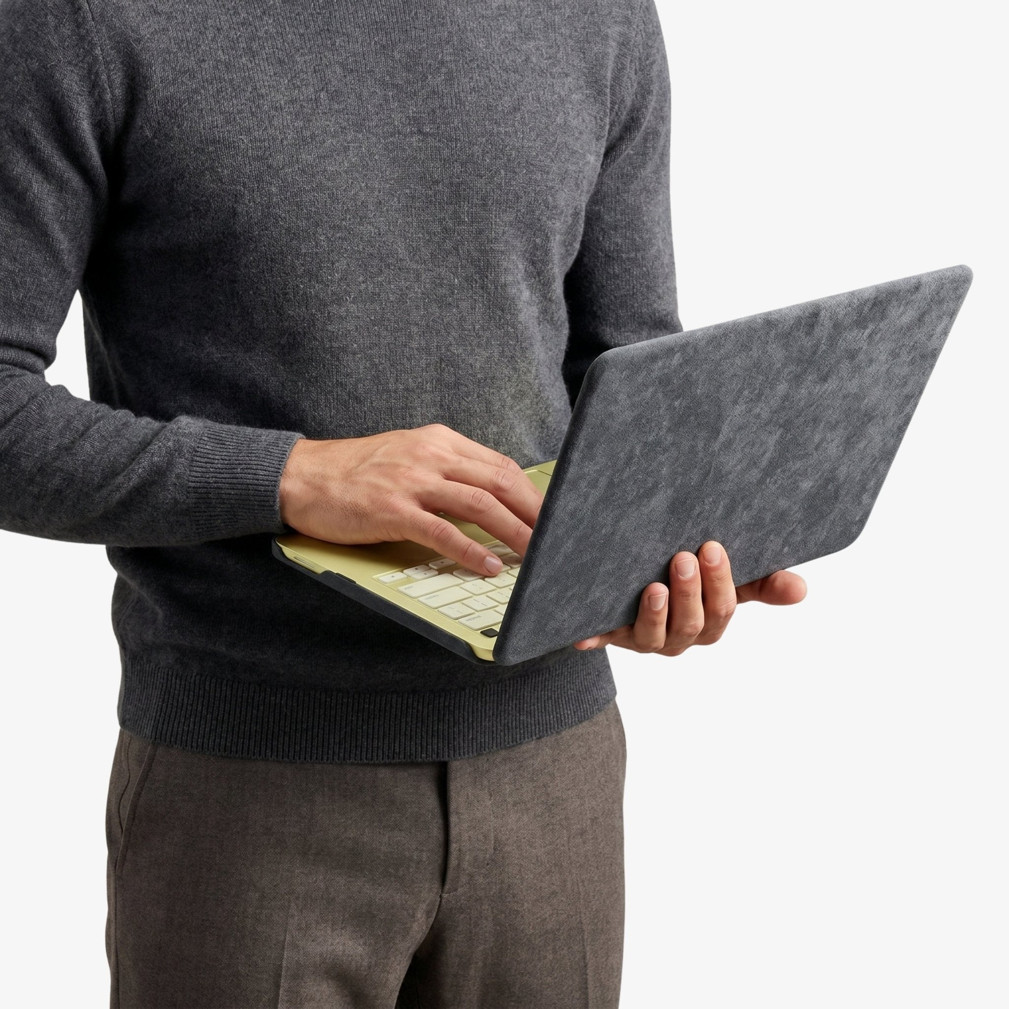 Alcantara MacBook Neo Cover – For 13 inch (2026) – Nardo Gray - Alcanside