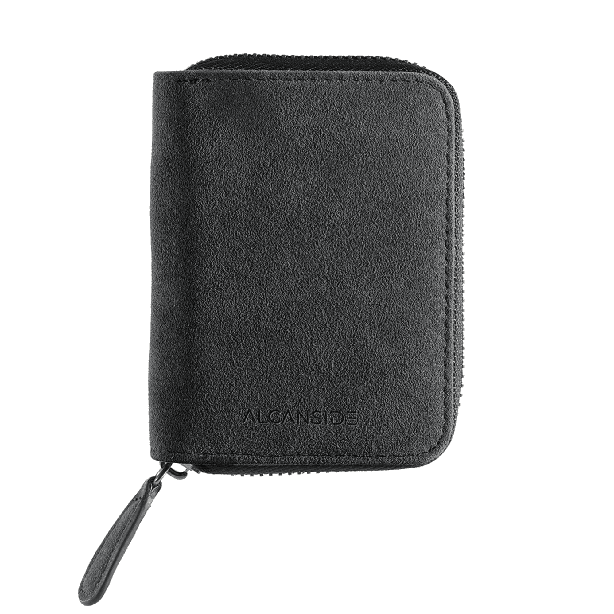 Credit Card - Alcantara Zipper Wallet - Space Grey - Alcanside