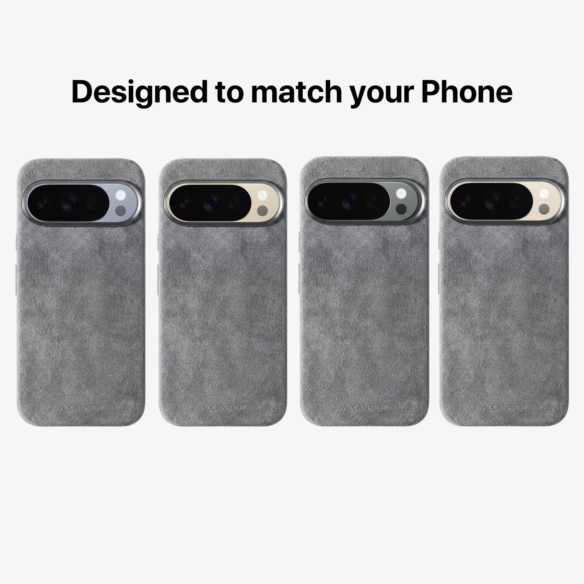 Google Pixel 10 Pro XL - Alcantara Case - Nardo Gray - Alcanside