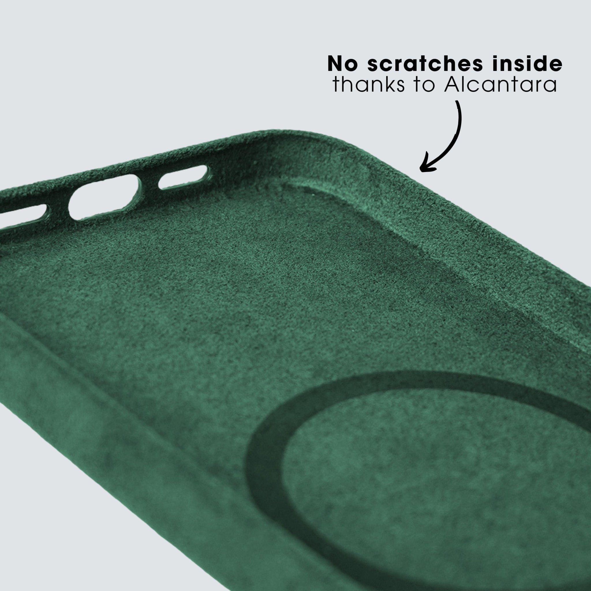 iPhone 12 Pro Max - Alcantara Case - Midnight Green - Alcanside