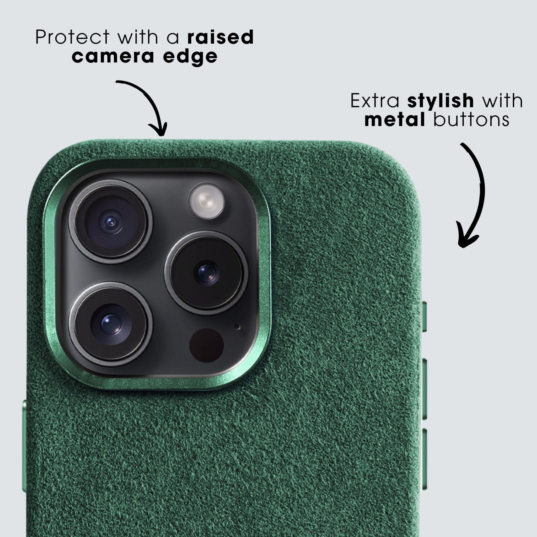 iPhone 13 Mini - Alcantara Case - Midnight Green - Alcanside
