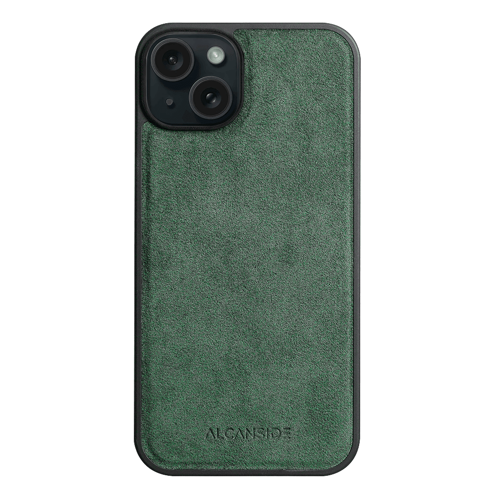 iPhone 14 - Alcantara Back Cover - Midnight Green - Alcanside