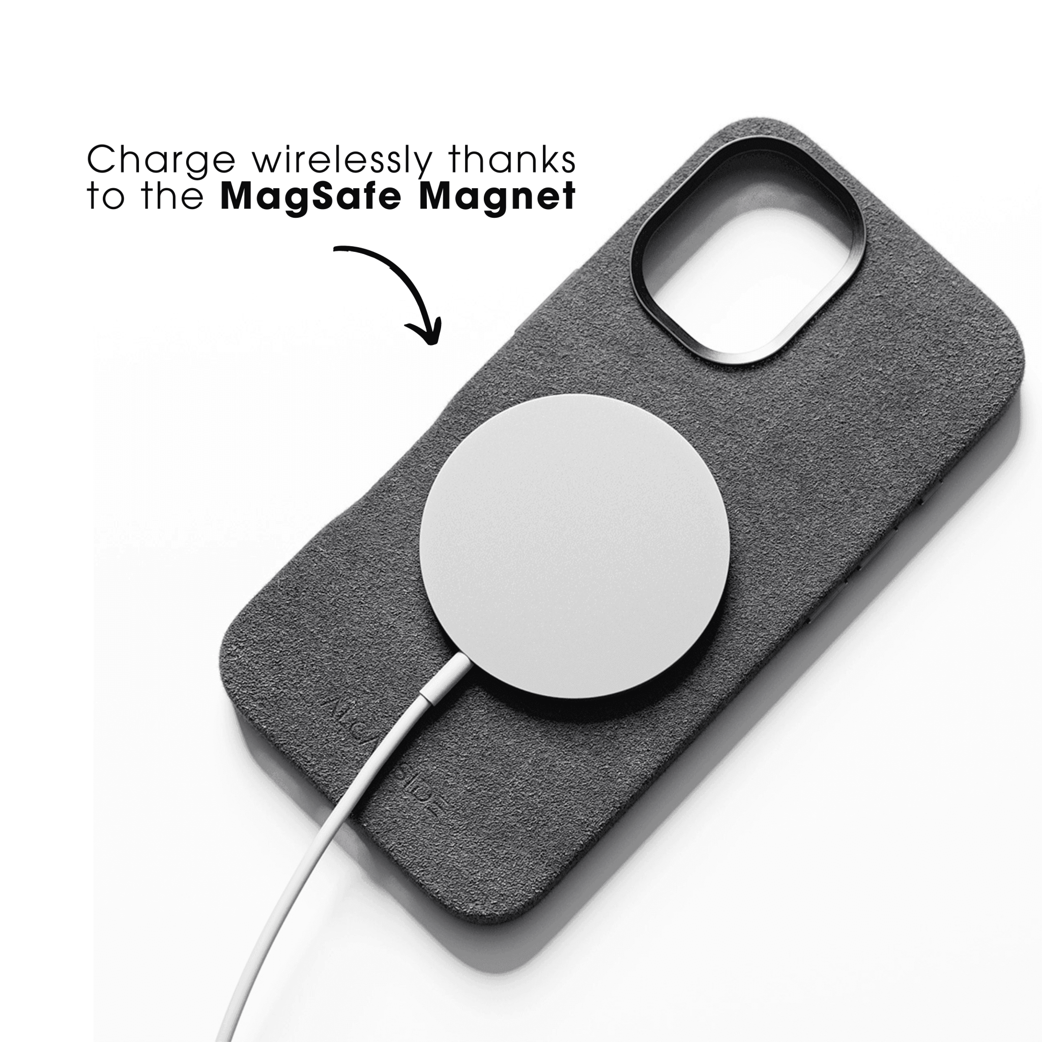 iPhone 16e - Alcantara Case - Nardo Gray - Alcanside