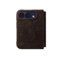 iPhone Duo - Alcantara Folio - Chocolate Brown