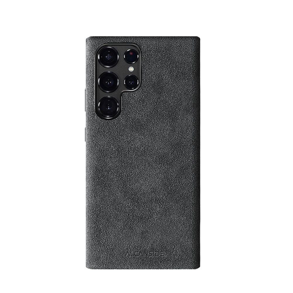 Samsung Galaxy S24 Ultra - Alcantara Case - Space Grey - Alcanside